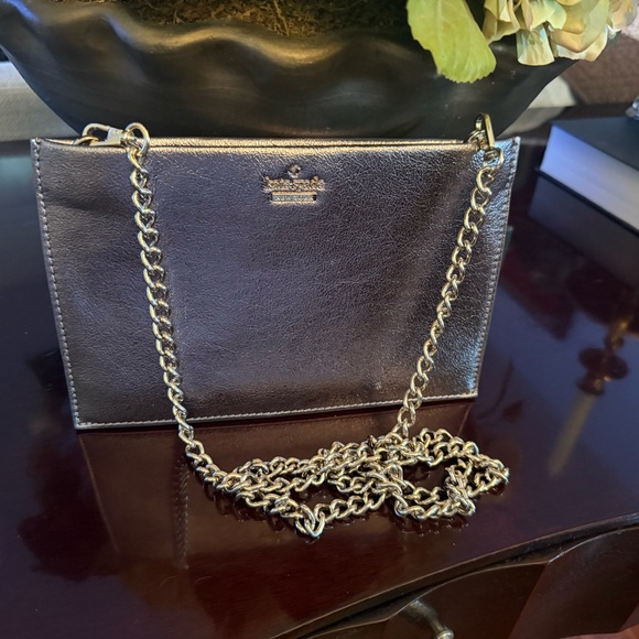 Kate Spade Metallic Gold Chain Clutch - Picture 1 of 6